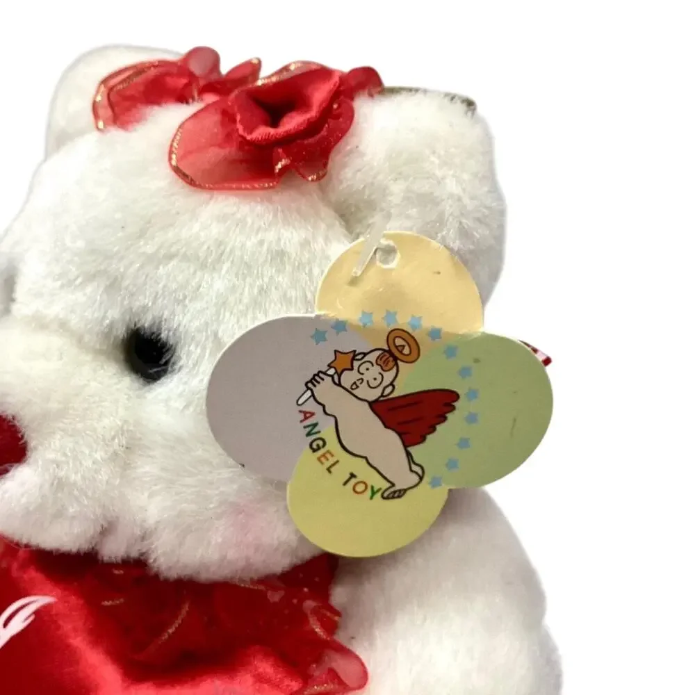 Angel Toy White “Love You” Teddy Bear plush